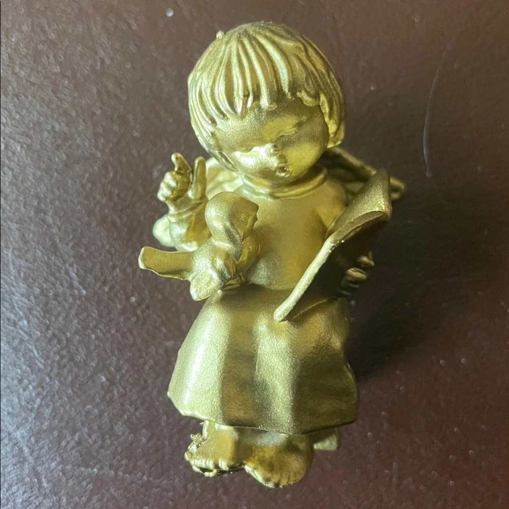 Precious gold angel Christmas ornament